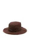 Jacquemus Le Bob Artichaut Bucket Hat In Brown