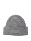 Jacquemus Grey Le Bonnet Gros Grain With Logo Patch On The Brim In Cashmere And Wool Man In Gray