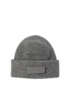 Jacquemus Grey Le Bonnet Gros Grain With Logo Patch On The Brim In Cashmere And Wool Man In Gray