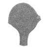 Jacquemus Rib Knitted Hood In Grey