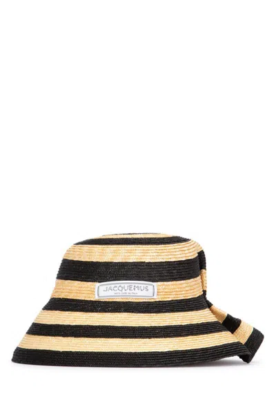 Jacquemus Women La Chapeau Vela In Ivoryblack