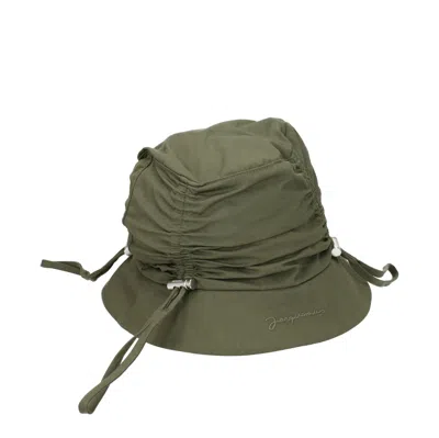 Jacquemus Hats Men Cotton Green/khaki