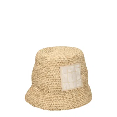 Jacquemus Hats Men Rafia Beige In Neutral