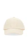 Jacquemus Neutral La Casquette Cotton Baseball Cap In White