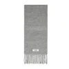 Jacquemus Heathered Grey Alpaca-wool Blend Scarf In Gray