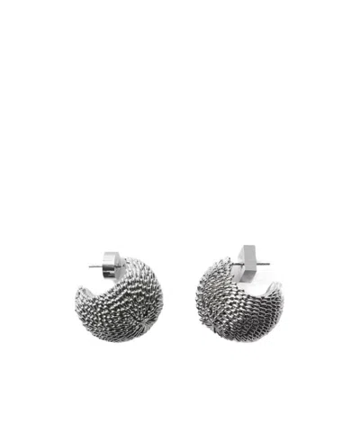 Jacquemus Hedgehog Earrings In Silver