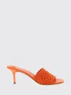 Jacquemus Les Mules Cubisto Sandals Open Toe Stiletto In Orange