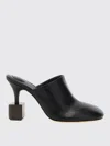Jacquemus Mule With Geometric Heel In Black