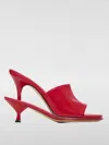Jacquemus Les Doubles High Heel Sandals In Rot