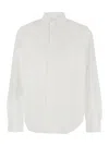 Jacquemus Henri White Shirt With Lettering Logo On The Back In Cotton Man In White
