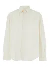 Jacquemus Henri White Shirt With Maxi J Logo On The Back In Cotton Man In White