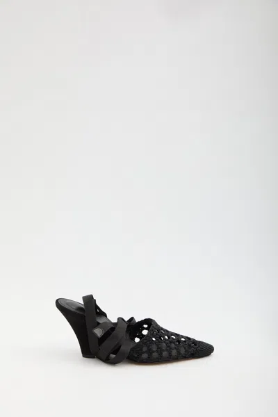 Jacquemus High Espadrille Sandals In Black