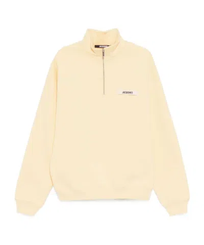 Jacquemus High-necked Long-sleeved Sweater In Nude