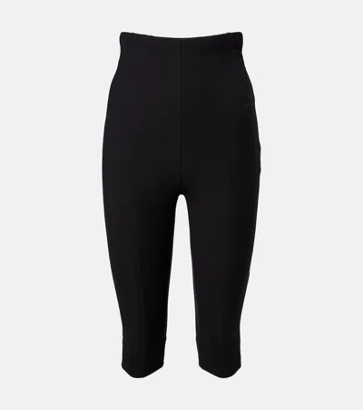 Jacquemus High-rise Capri Pants In Black