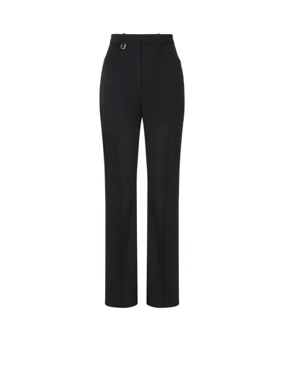 Jacquemus High Waist Black Wool Trousers