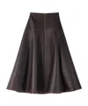 Jacquemus High Waist Skirt In Brown