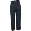 Jacquemus High-waist Straight-leg Pants In Navy Linen In Blue