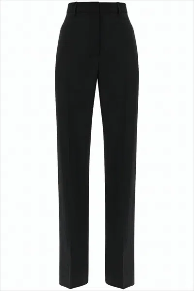 Jacquemus High-waist Tailored Suit Pants With Flared Hem In Black