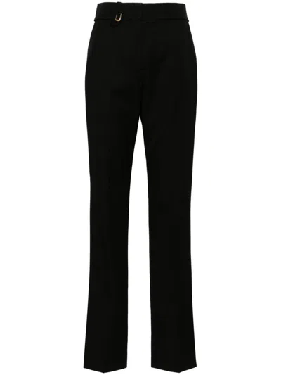 Jacquemus High-waist Tailored Trousers In Virgin Wool In Black