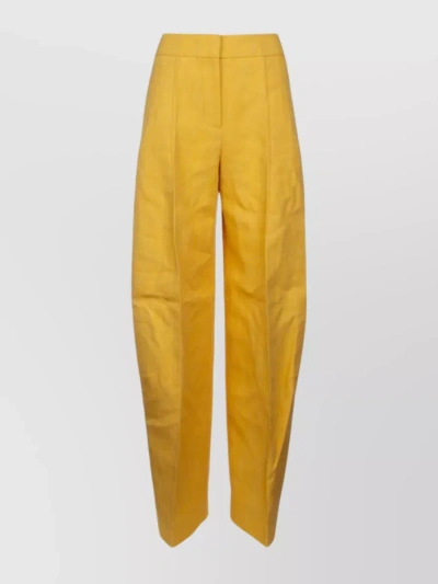 Jacquemus High Waist Wide-leg Trousers In Yellow