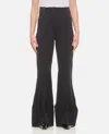 Jacquemus High-waisted Bell Bottom Pant In Black