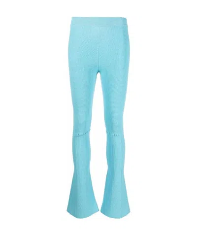 Jacquemus High-waisted Casual Pants In Blue