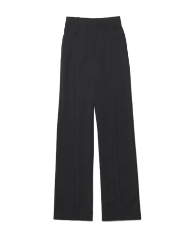 Jacquemus High-waisted Flared Leg Trousers In Black