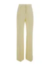 Jacquemus High Waisted Flared Pants In Yellow