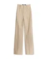 Jacquemus High-waisted Flared Trousers In Nude