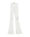 Jacquemus High-waisted Flared Trousers In White