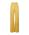 Jacquemus High-waisted Flared Trousers In Yellow