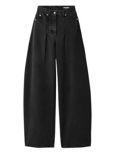 Jacquemus High-waisted Jeans In Black