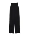 Jacquemus High-waisted Loose Casual Pants In Black