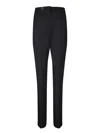 Jacquemus High-waisted Straight Leg Trousers With Buckle Detail And Silhouette
