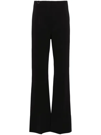 Jacquemus High-waisted Stretch Trousers In Black