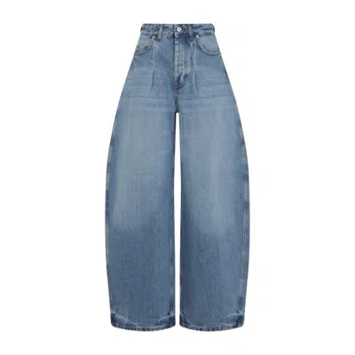 Jacquemus High-waisted Wide-leg Denim Jeans In Blue