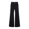 Jacquemus High-waisted Wide-leg Jeans In Black