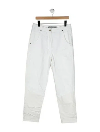 Pre-owned Jacquemus High-rise Straight Leg Jeans In Neutral