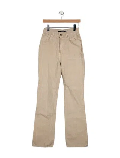 Pre-owned Jacquemus High-rise Straight Leg Jeans In Neutral
