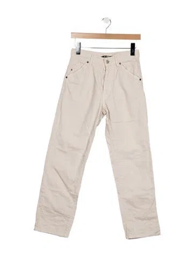 Pre-owned Jacquemus High-rise Straight Leg Jeans In Neutrals
