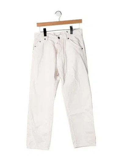 Pre-owned Jacquemus High-rise Straight Leg Jeans In Neutrals