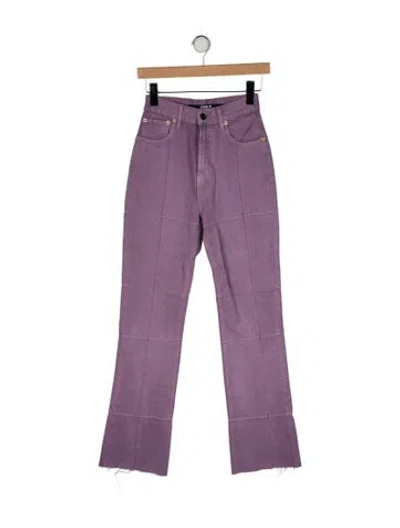 Pre-owned Jacquemus High-rise Straight Leg Jeans In Purple