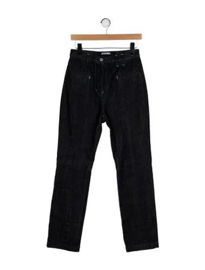 Pre-owned Jacquemus High-rise Straight Leg Jeans W/ Tags In Black