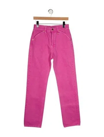 Pre-owned Jacquemus High-rise Straight Leg Jeans W/ Tags In Pink