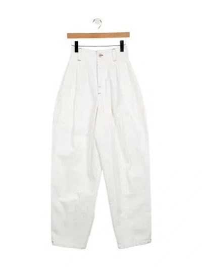 Pre-owned Jacquemus High-rise Straight Leg Jeans W/ Tags In White