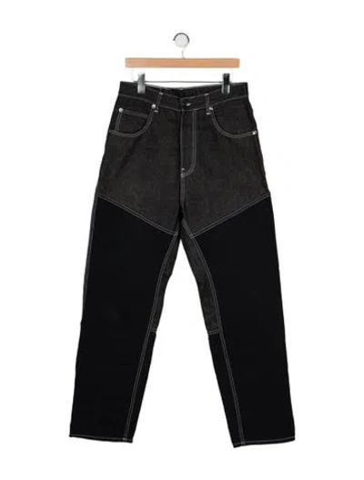 Pre-owned Jacquemus High-rise Wide Leg Jeans In Black