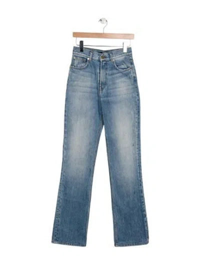 Pre-owned Jacquemus High-rise Wide Leg Jeans In Blue