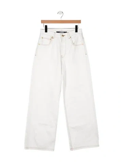 Pre-owned Jacquemus High-rise Wide Leg Jeans In Blue