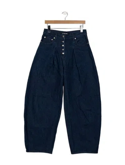 Pre-owned Jacquemus High-rise Wide Leg Jeans In Blue