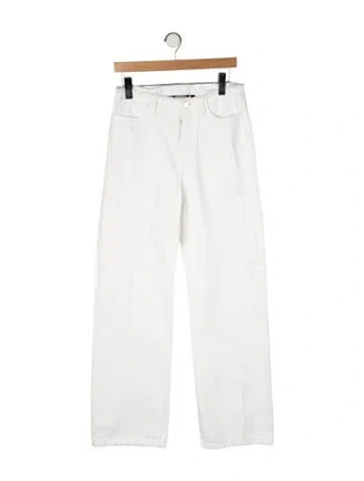 Pre-owned Jacquemus High-rise Wide Leg Jeans In Neutral